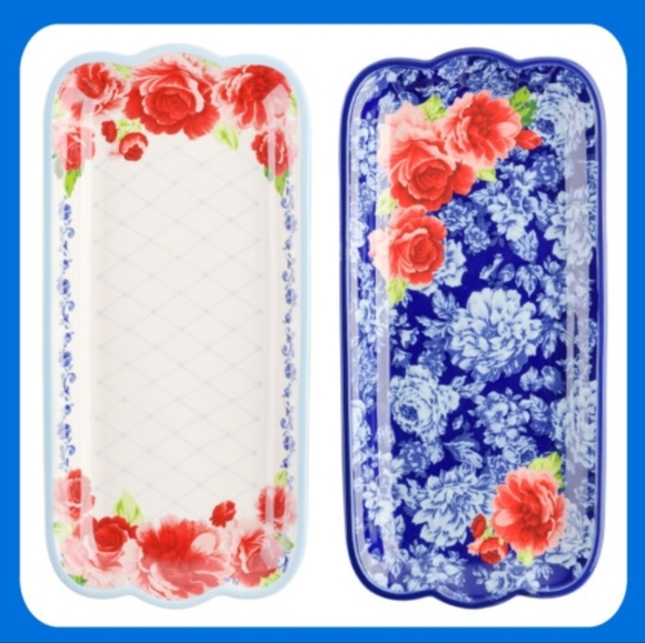 The Pioneer Woman Other - ❤️ New Pioneer Woman Frontier Rose 2-Pack Serving Platter Set